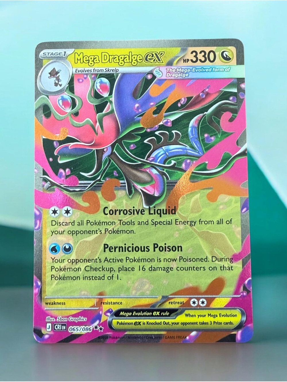 Pokemon Mega Dragalge ex HP 330 065/086